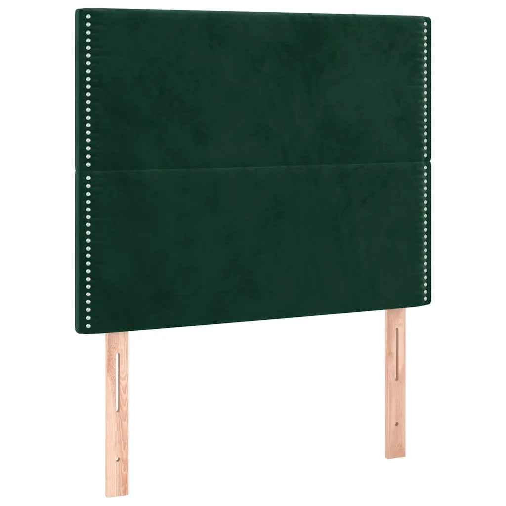 Giroletto senza Materasso Verde Scuro 90x200 cm in Velluto 3125675