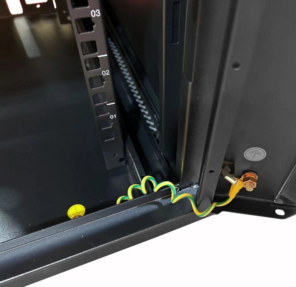 Armadio Rack 19'' a muro 20 unità sezione unica prof. 600mm Nero