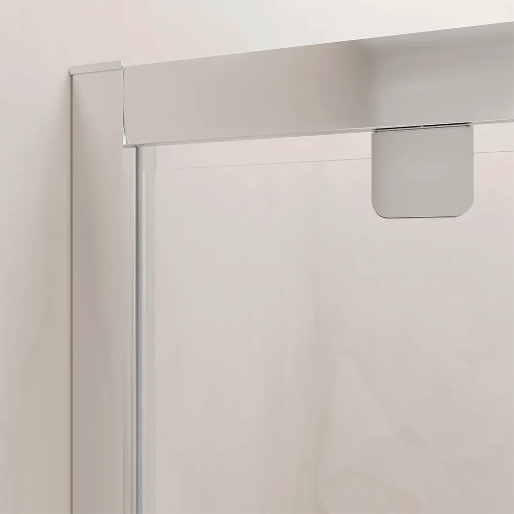 Box doccia 90x80 cm angolare apertura a battente vetro 6mm trasparente | Apulia