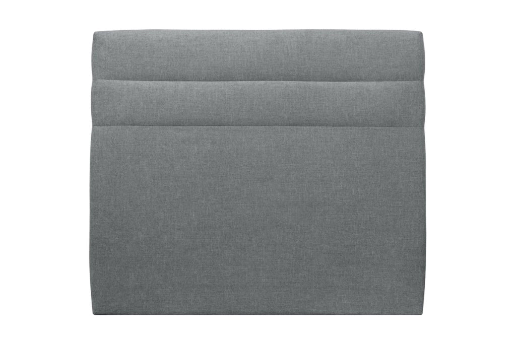 Testiera in tessuto natté grigio antracite con linee L180 cm