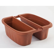 FIORIERA DOPPIA KLUNIA 40CM TERRACOTTA