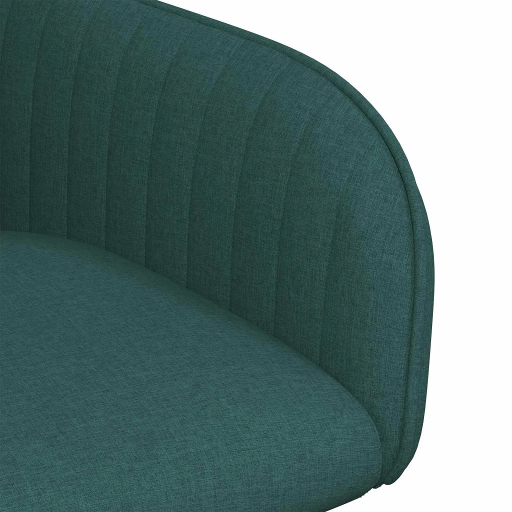 Sedie da pranzo 4 pz Tessuto Verde Scuro 56,5 x 50 x 87,5 cm 3428197