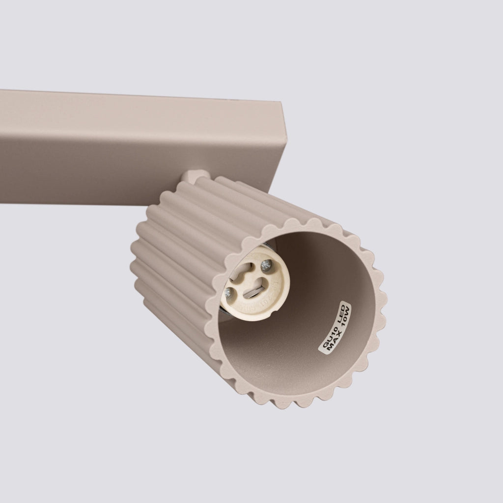 Plafoniera moderna taupe barra 45cm 3xGU10 GRAVIO Pure