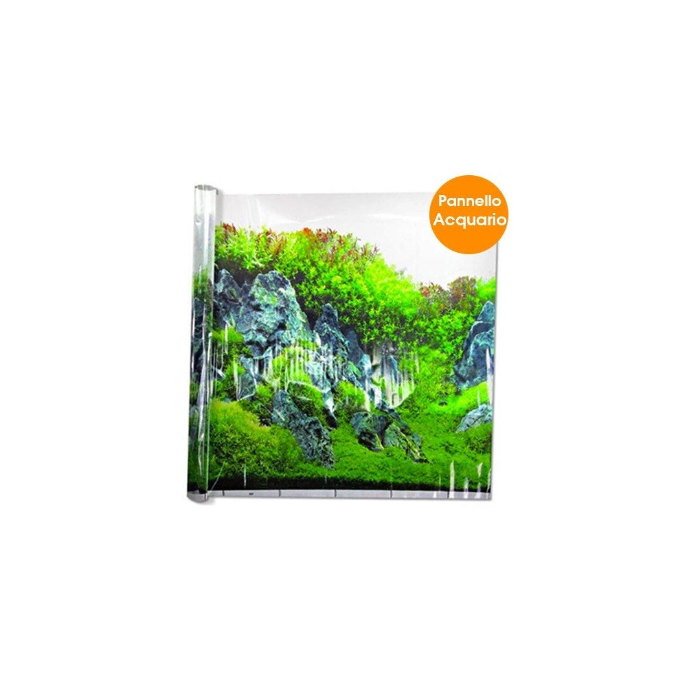 Trade Shop - Carta Decorativa Per Acquario 50 X 2500 Cm Pannello Decorativo Acquari Sfondo -
