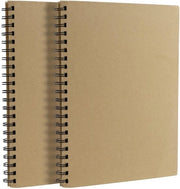 Libro di disegno A4 - Legatura a spirale - 30 fogli/60 pagine - 160 g/m² - Copertina rigida - Fogli bianchi - Bloc notes