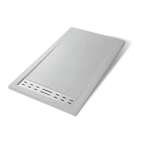 Piatto doccia mineral marmo resina antiscivolo h 4 cm *** misure l140 x p80 x h4 cm, tinta bianco, confezione 1