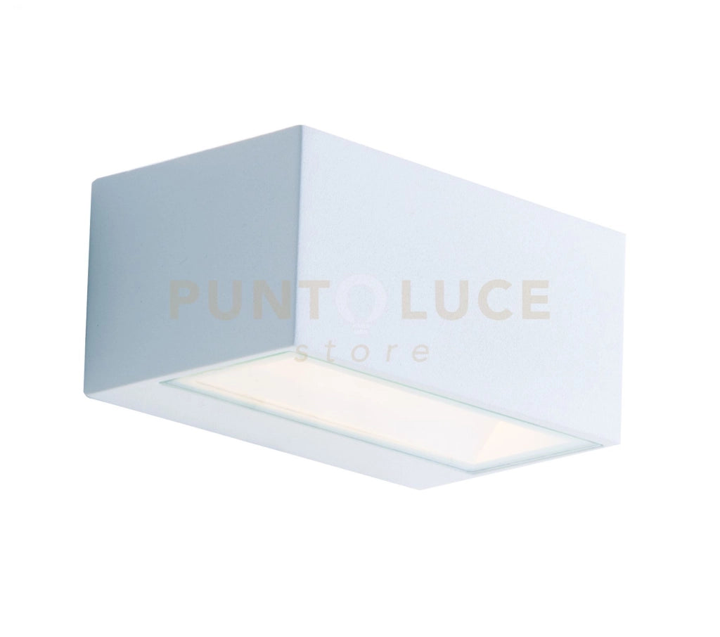 APPLIQUE BIEMISSIONE LED TWIN BIANCA 35W 4260LM CCT 3000K / 4000K IP54 30X10,8X12CM
