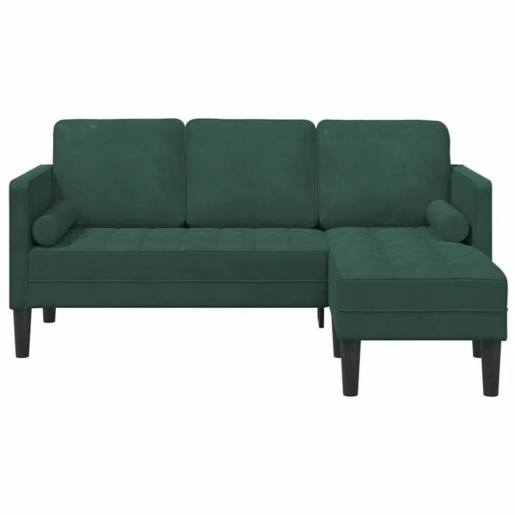 Set di divani con cuscino Verde Scuro Poliestere 42001927
