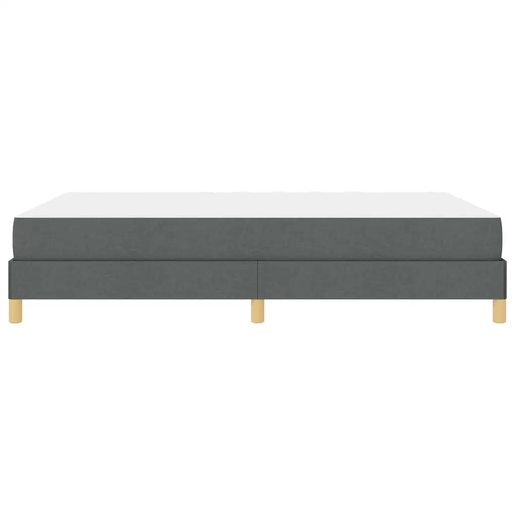 Letto a molle con materasso Grigio scuro 140 x 190 cm Tessuto 3398564