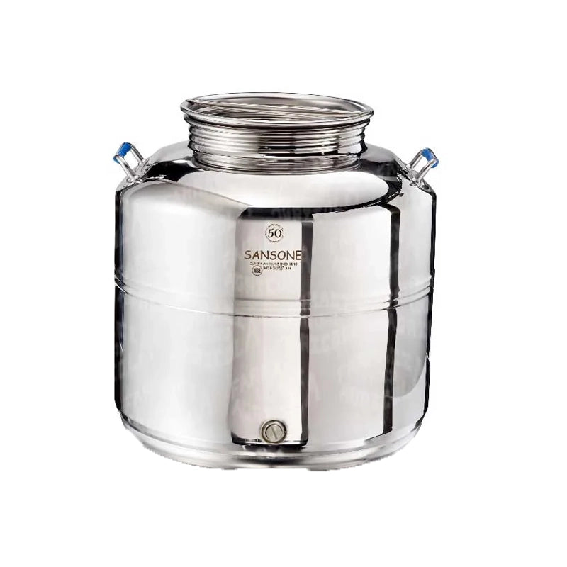 CONTENITORE ACCIAIO INOX PER USO ALIMENTI SANSONE- lt. 25- FF- pezzi 1