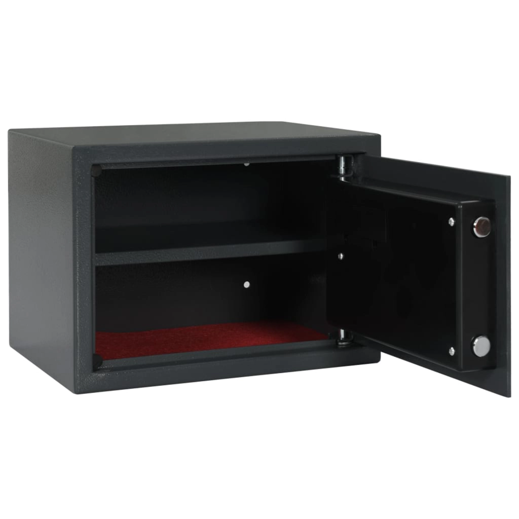 Cassaforte Elettronica Digitale con Blocco con Impronta 25x35x25 cm Acciaio