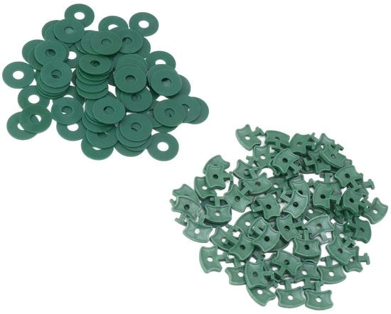 Fissaggi per greenhouse 100 pezzi - Fissaggio forte - Clip per film - Adatti per 20x20 mm - Clip per capanne