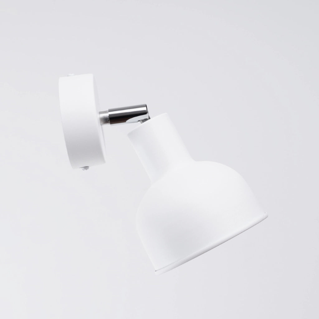 Applique Pure Lume KORSSO bianca cupola E27 15W lettura