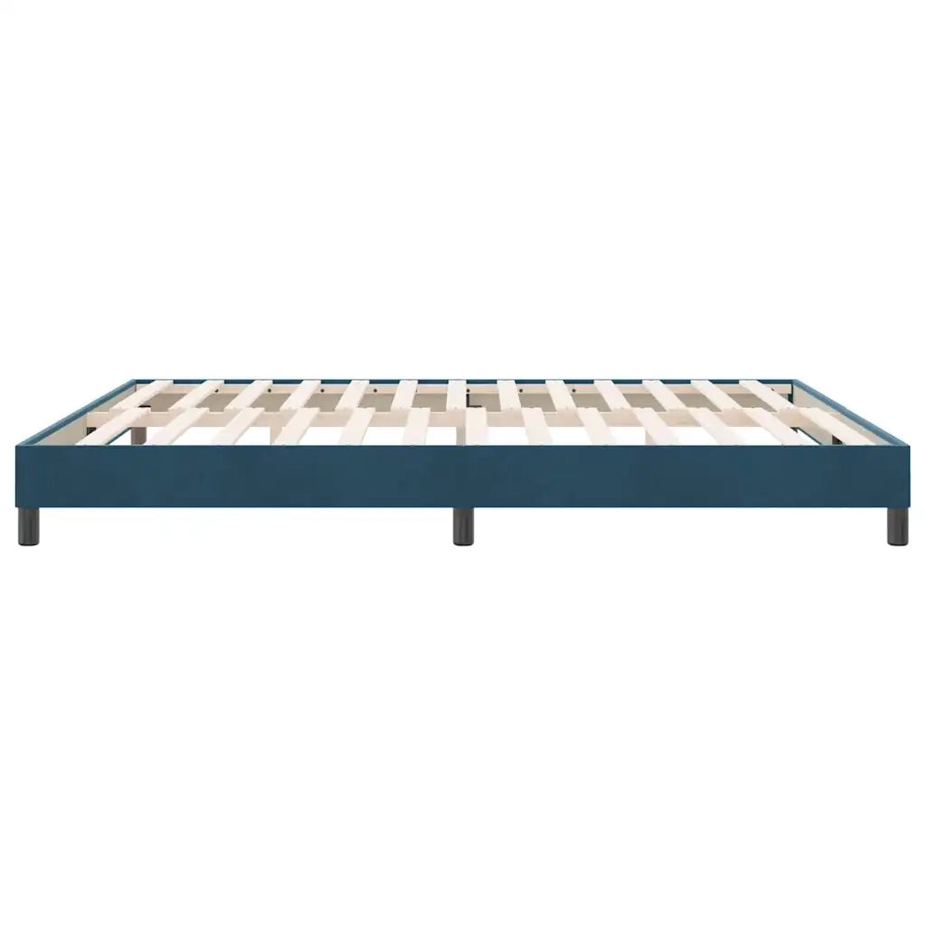 vidaXL Giroletto senza Materasso Blu Scuro 180x220 cm in Velluto