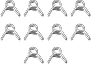 Ferritiche Doppia Drattona Viti per Flessi, 50 pezzi - 4 mm Diametro Interno - Per 4,5 mm-4,8 mm Diametro Esterno della Flesso di Carburante e Flessi in Silicone - Viti per Flessi.