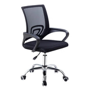 Sedia da ufficio scrivania con Rotelle Girevoli e braccioli ergonomica e con altezza regolabile imbottita e rete traspirante FC-05