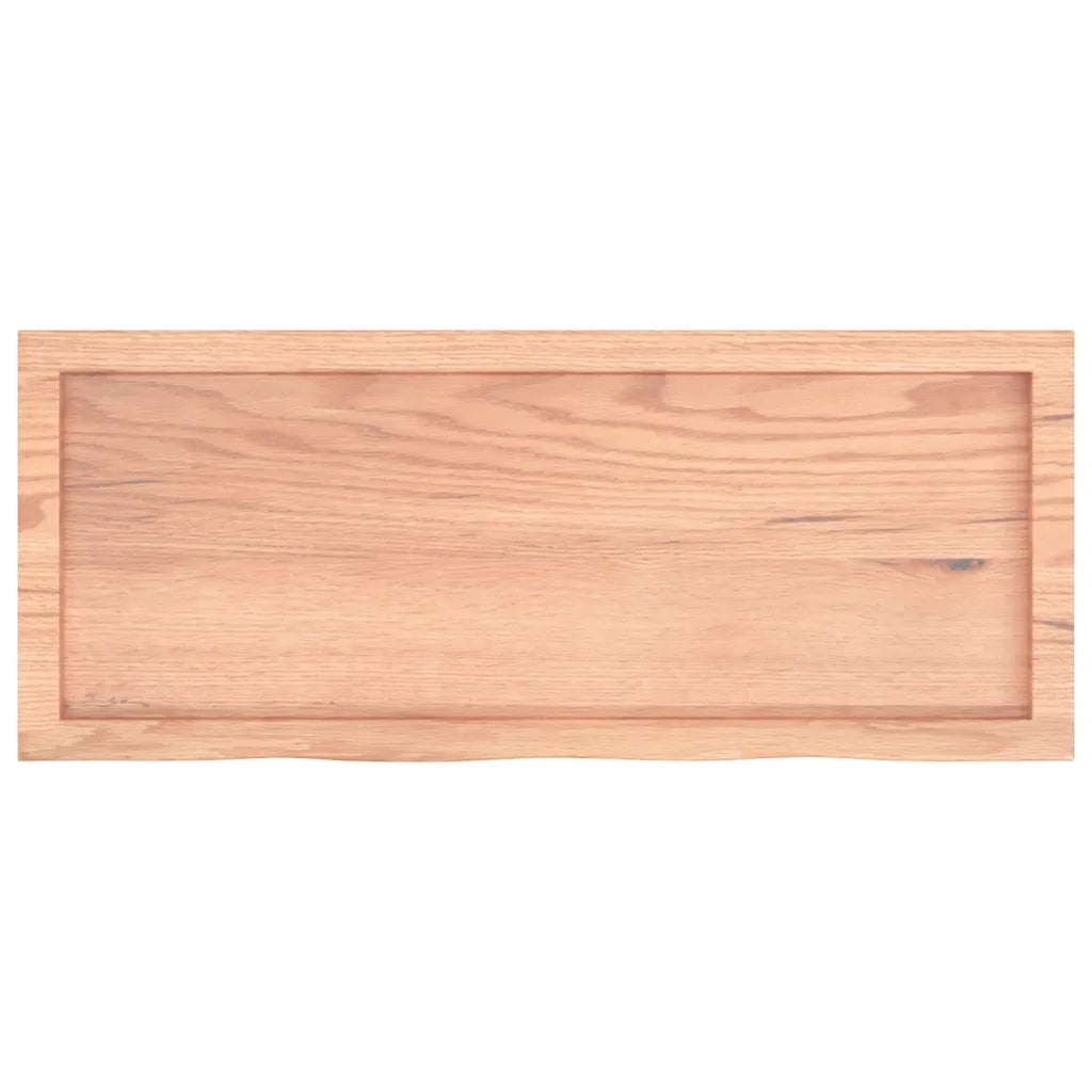 Ripiano Muro Marrone 100x40x(2-4) cm Massello Rovere Trattato 363684