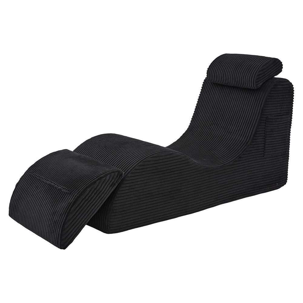 Poltrona relax moderna - Xylo - Design ergonomico, schiuma elastica, cuscino rimovibile, tasca laterale