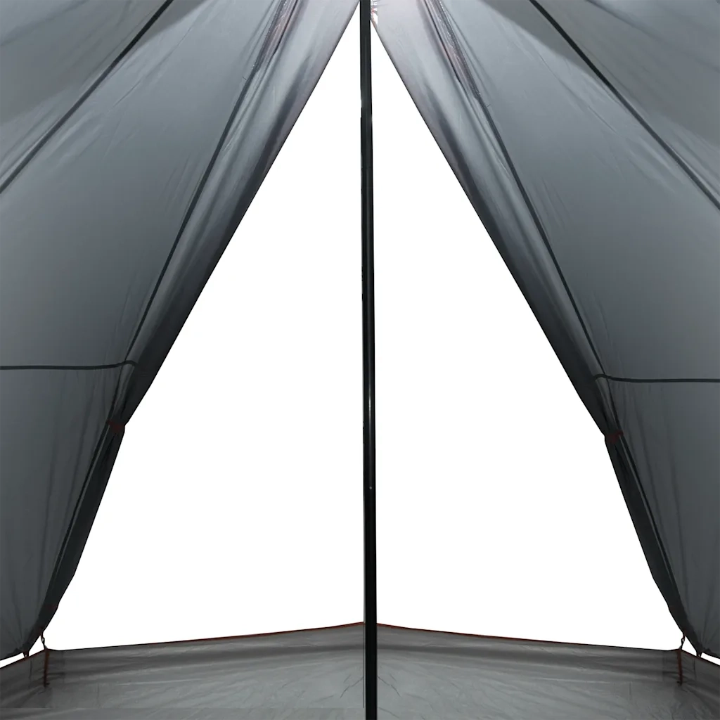 Tenda Familiare Tipi 8 Persone Grigia e Arancione Impermeabile 94584