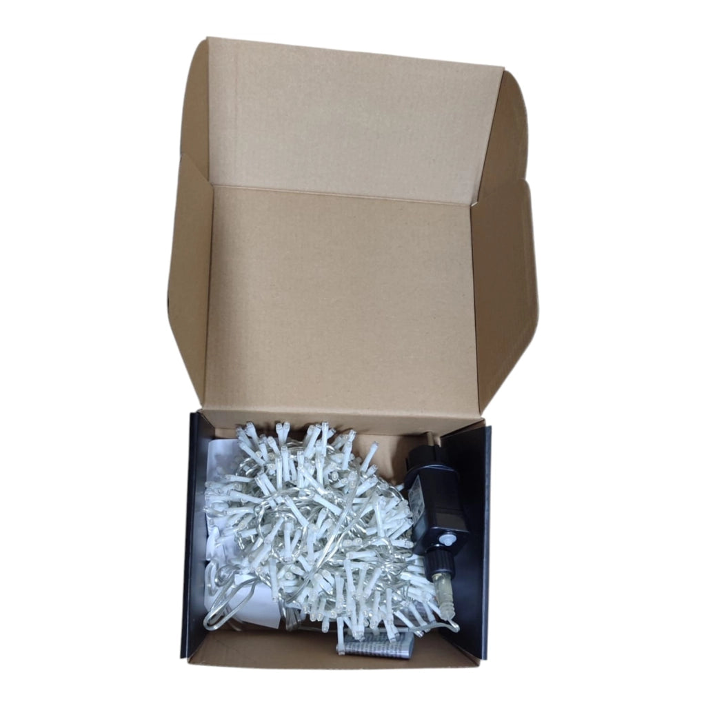 Luci Natalizie 500 LED Bianco Caldo Programmabili 8 Giochi 15m IP44 Interno Esterno Natale