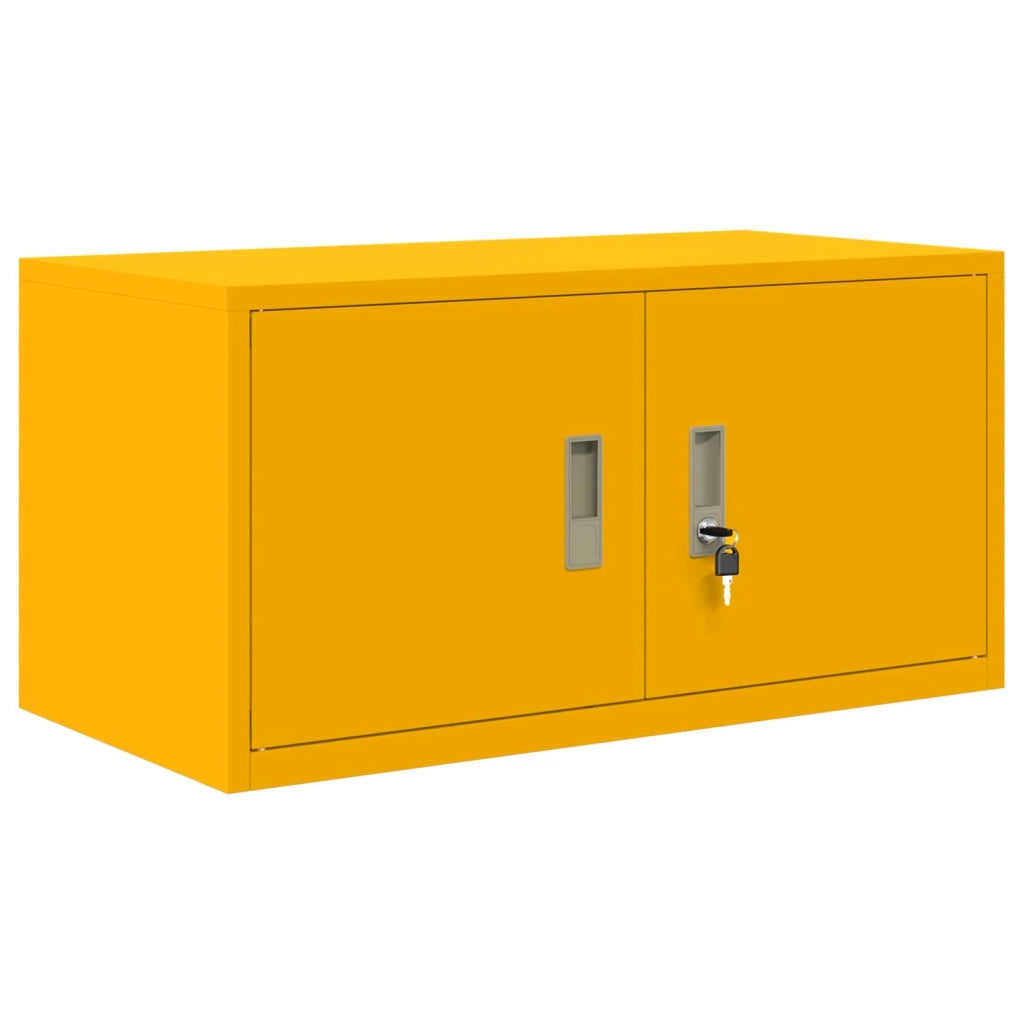 Armadio Giallo senape 80 x 40 x 40 cm Acciaio 891673