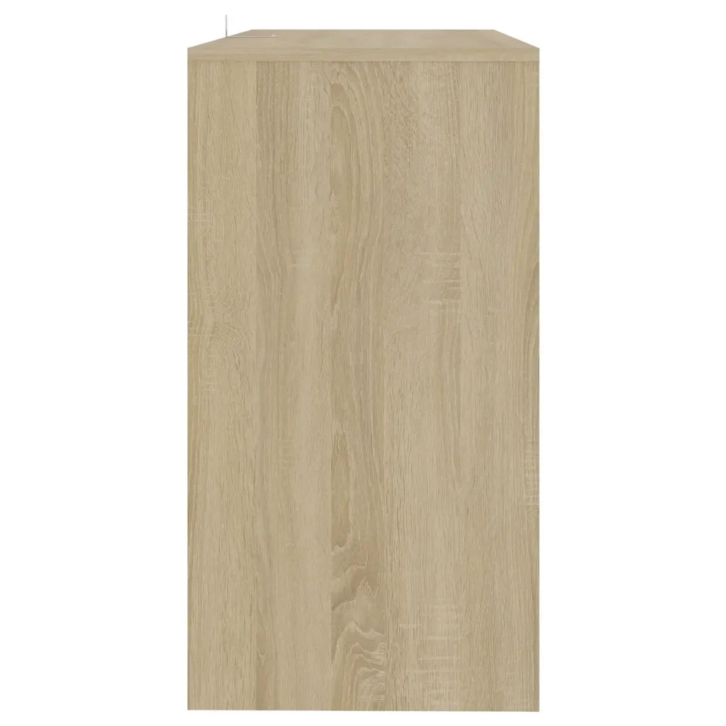 Tavolo Consolle Rovere Sonoma 89x41x76,5 cm in Acciaio 809569