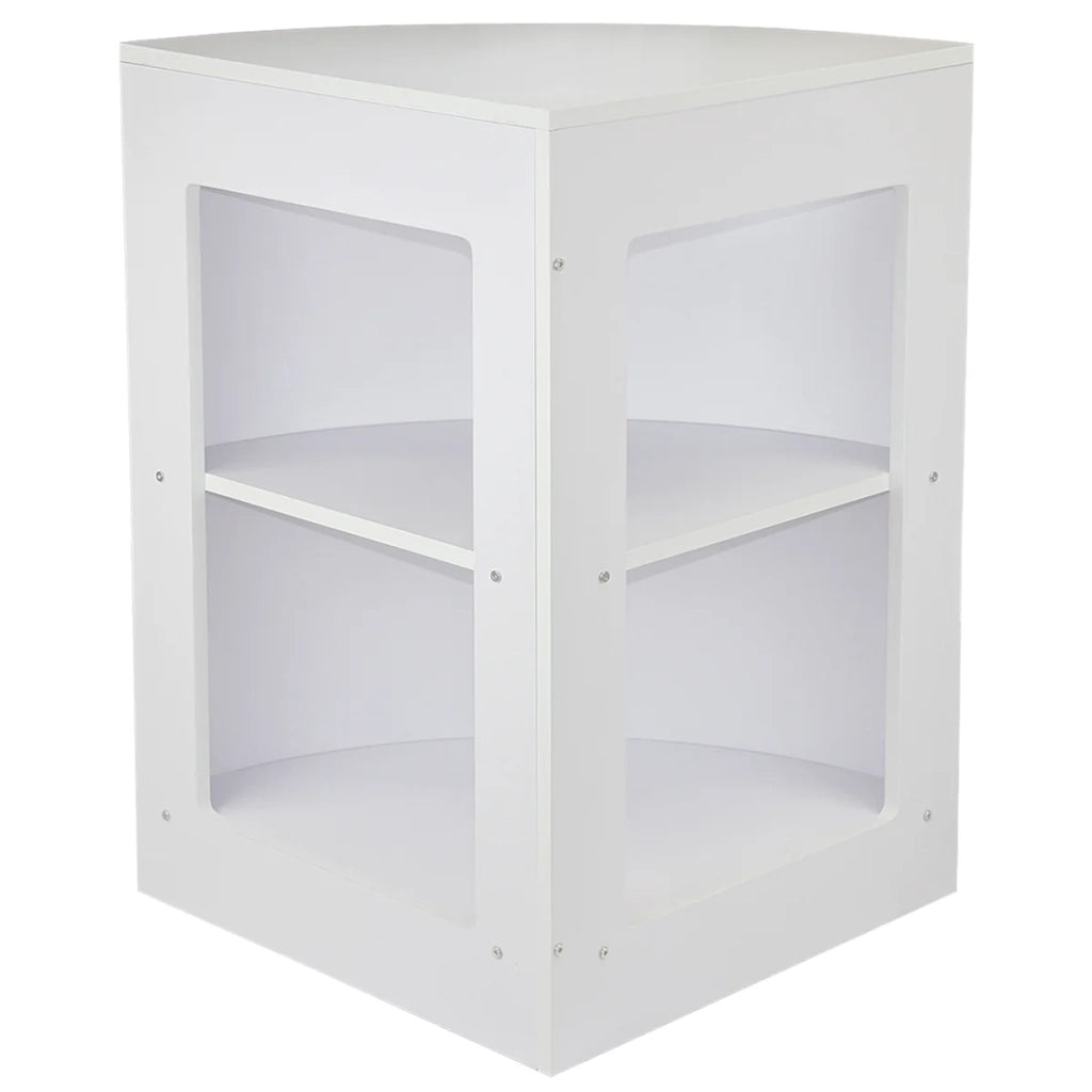 Set Capricorn con 3 Banconi da Negozio e Reception Bianco Brillante Elegante