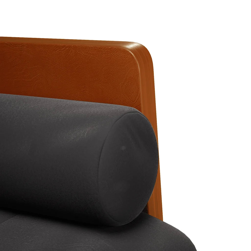 Divano | Divano da soggiorno | Sofa Divanetto con Cuscini Bolster Nero 110 cm Velluto