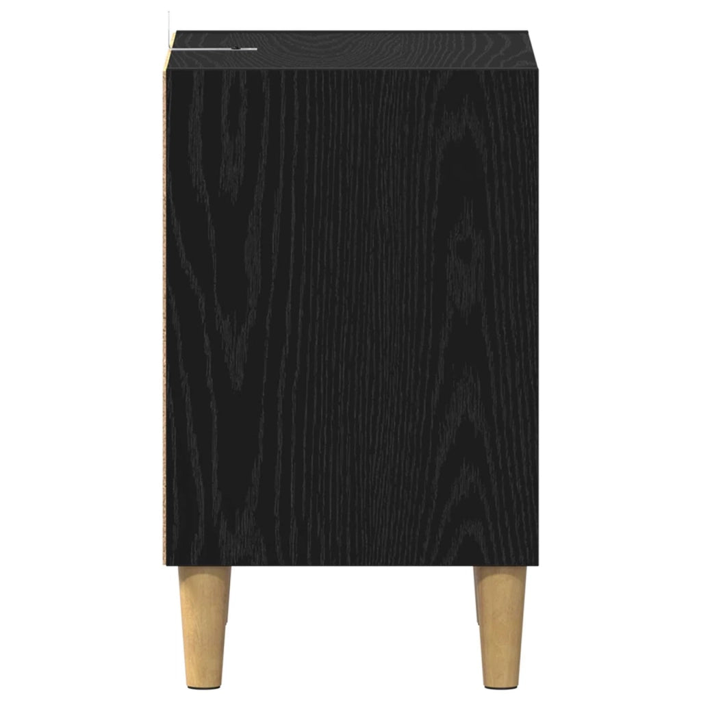 Armadietto per letto Rovere Nero 40 x 30 x 50 cm CFW7066857