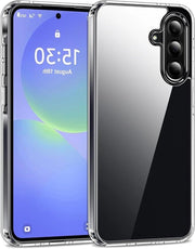 Custodia per Samsung Galaxy A36 5G, trasparente, con protezione anti-abbagliamento e anti-scuro, protezione contro cadute e resistenza agli urti, schermo rigido con bordo morbido.