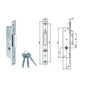 SERRATURA DA MONTANTE SOLO CATENACCIO ART. YF5810 YALE E13,5 - Frontale 16 mm - YALE