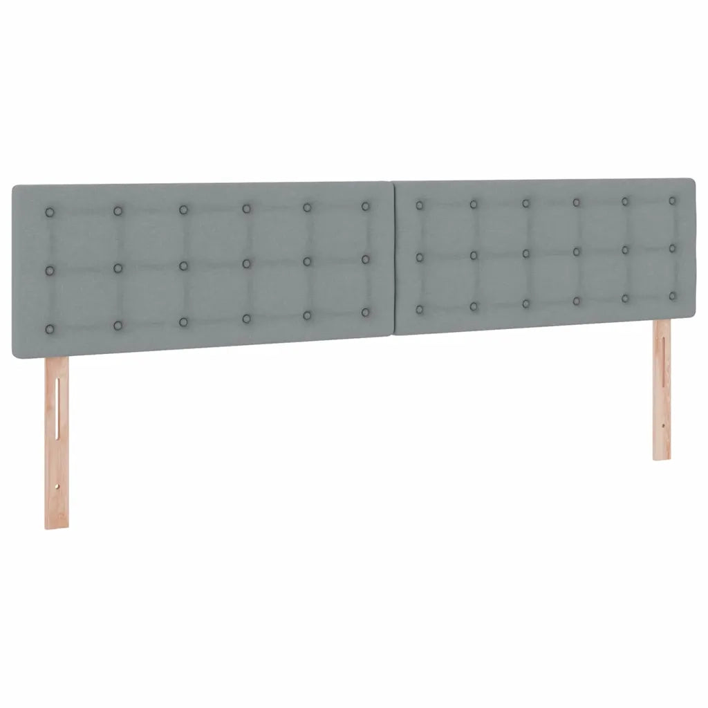 Letto con contenitore e materasso Grigio chiaro 200 x 200 cm