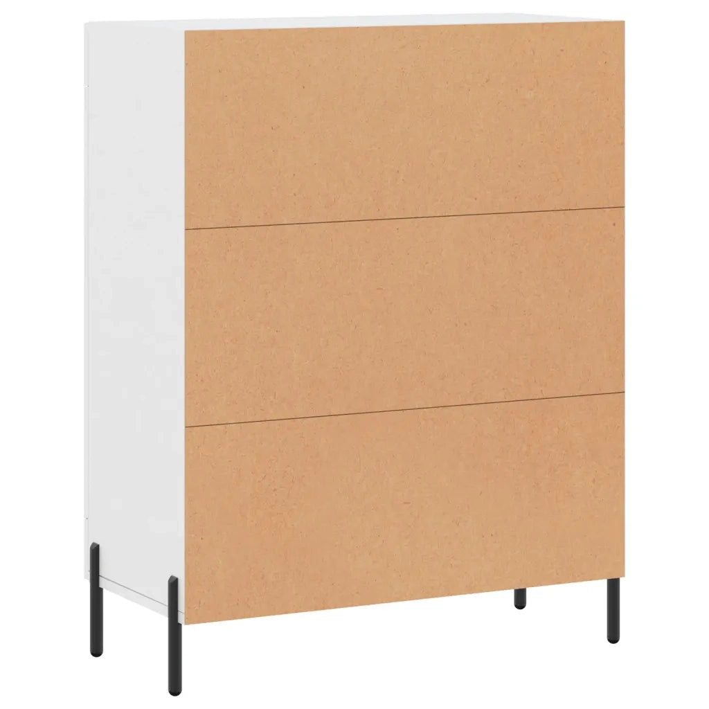 Credenza Bianca 69,5x34x90 cm in Legno Multistrato