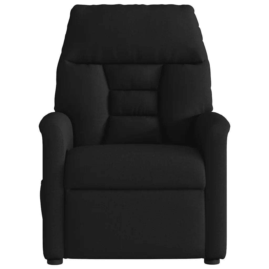 Divano Sedia-Poltrona Reclinabile in Tessuto Nero 567975