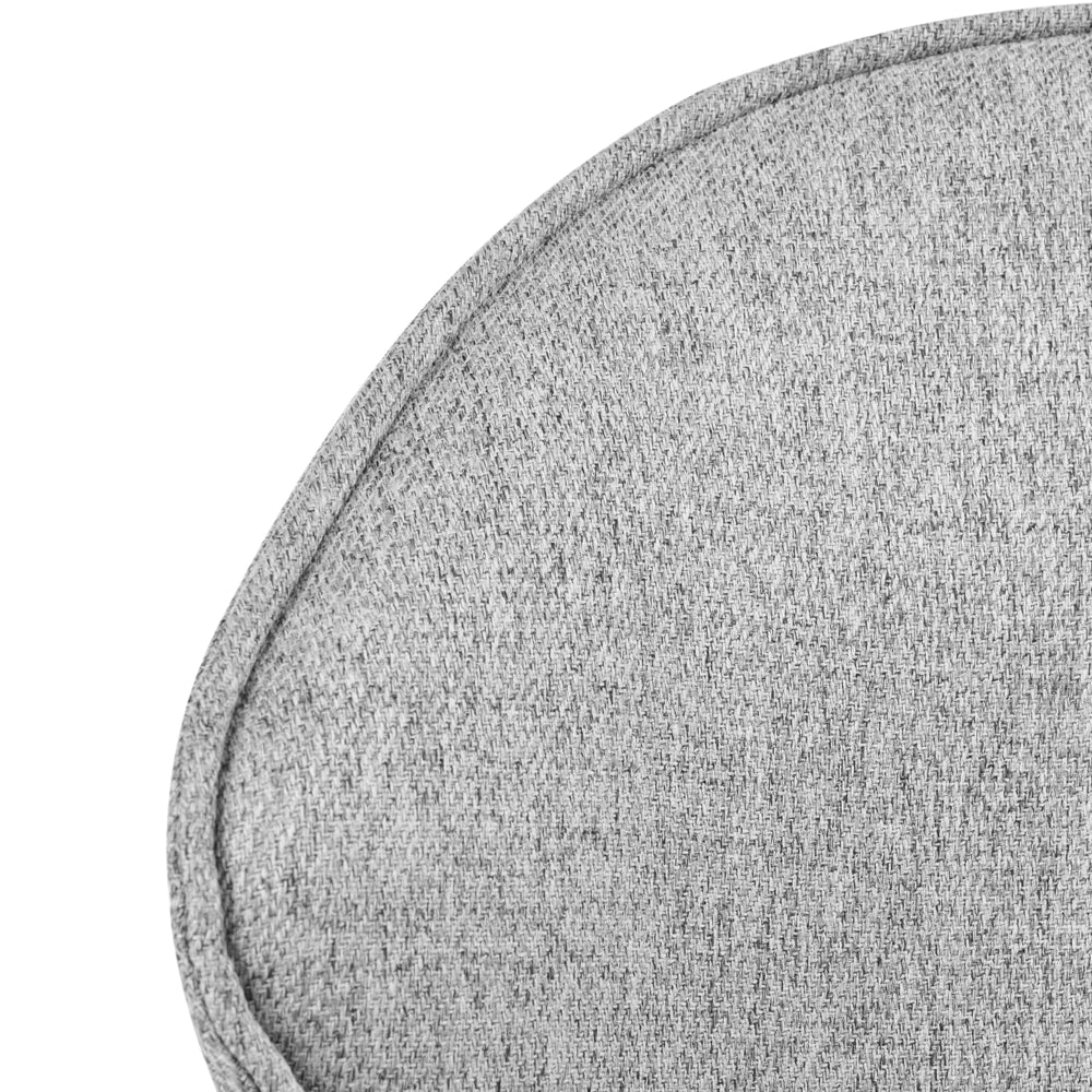 Sedia da ufficio in tessuto poliestere grigio con struttura in metallo nero imbottita funzione girevole regolabile arredamento per ufficio