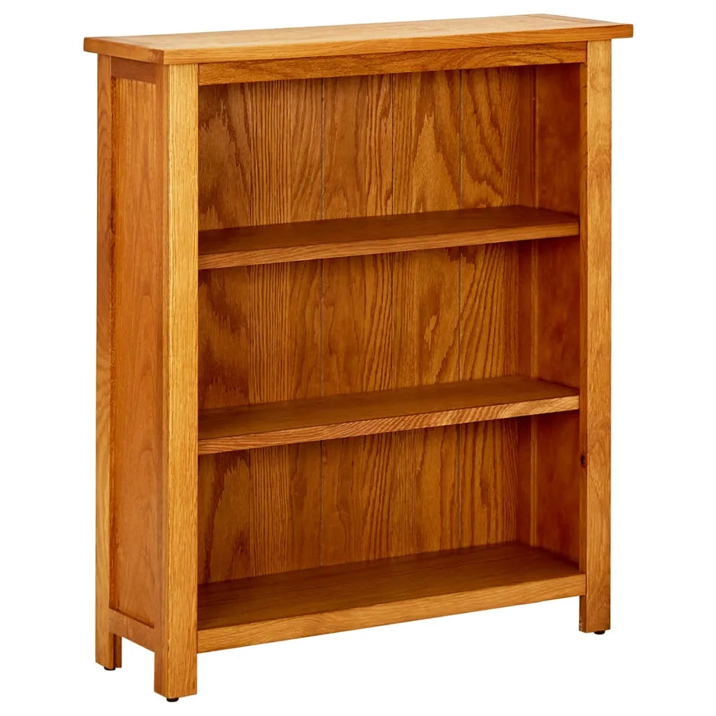 Libreria a 3 Ripiani 70x22,5x82 cm in Massello di Rovere cod mxl 59778