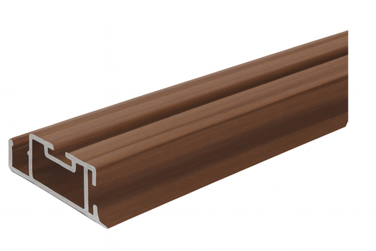 PROFILO IN ALLUMINIO PER ZANZARIERA LINEA B  cm.2.6x1x300 marrone RAL8017    SANGIORGIO