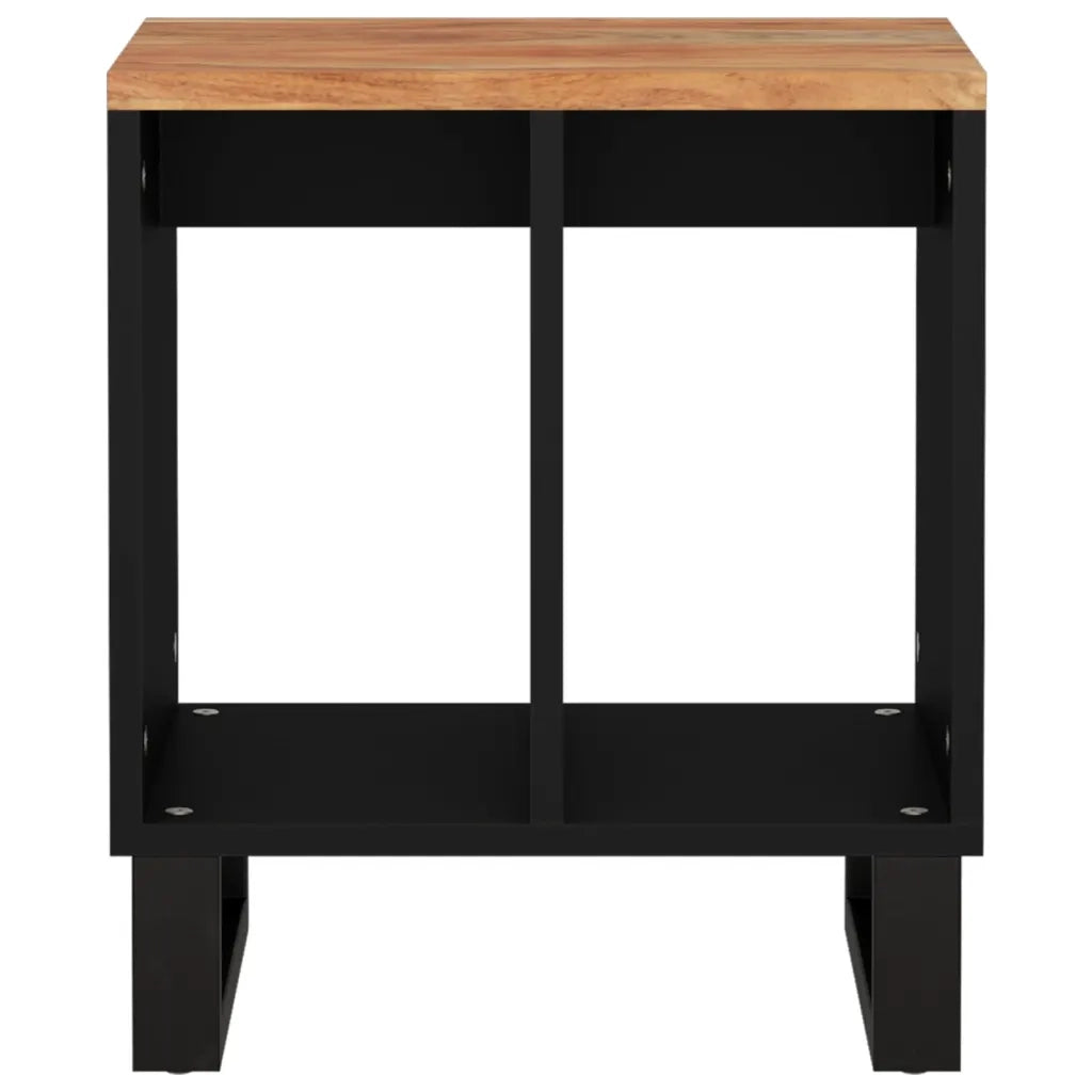 Tavolino 40x31x46 cm Legno Massello Acacia e Legno Multistrato 350645