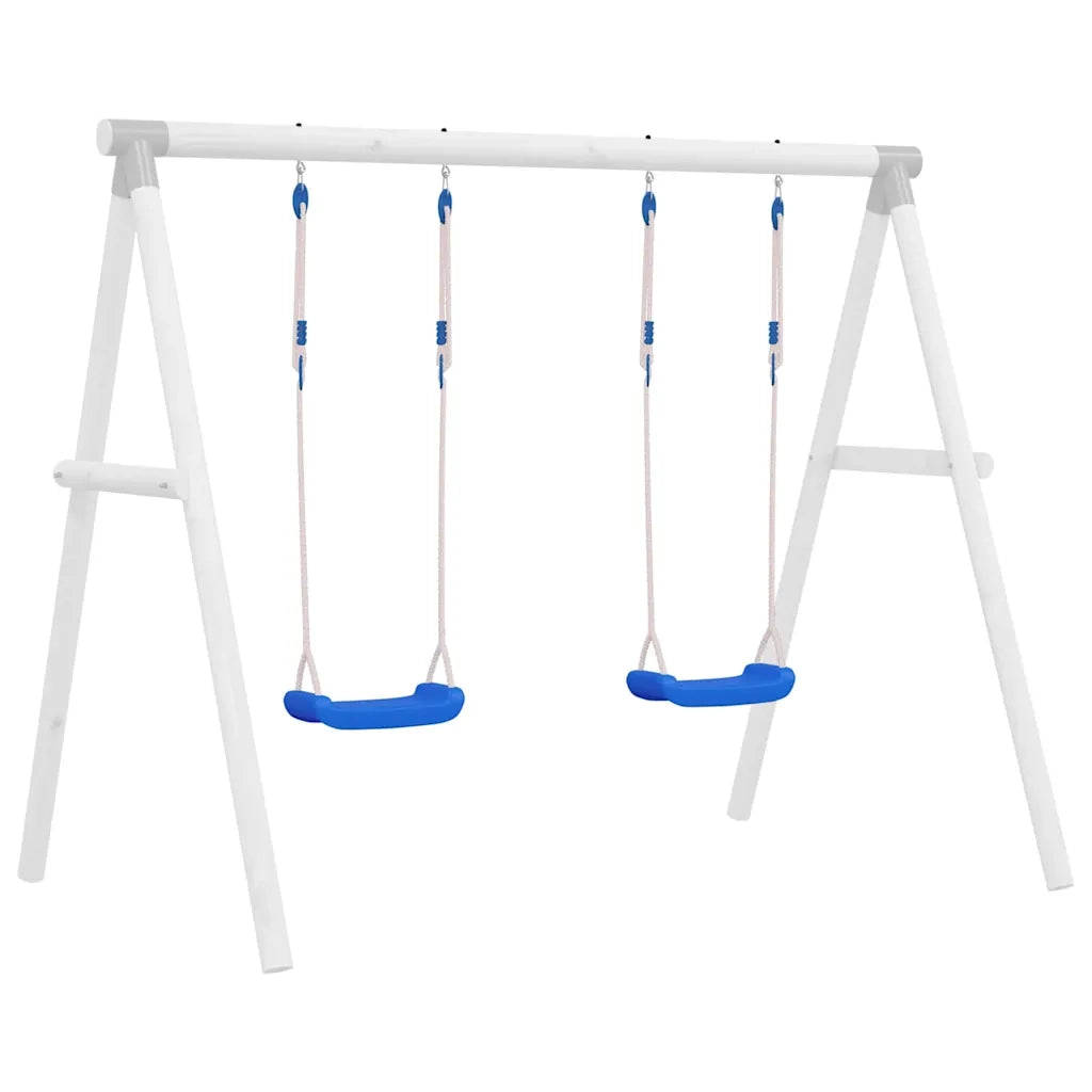 Seggiolini per Altalena con Corde 2 pz Blu 37x15 cm Polietilenecod mxl 126461