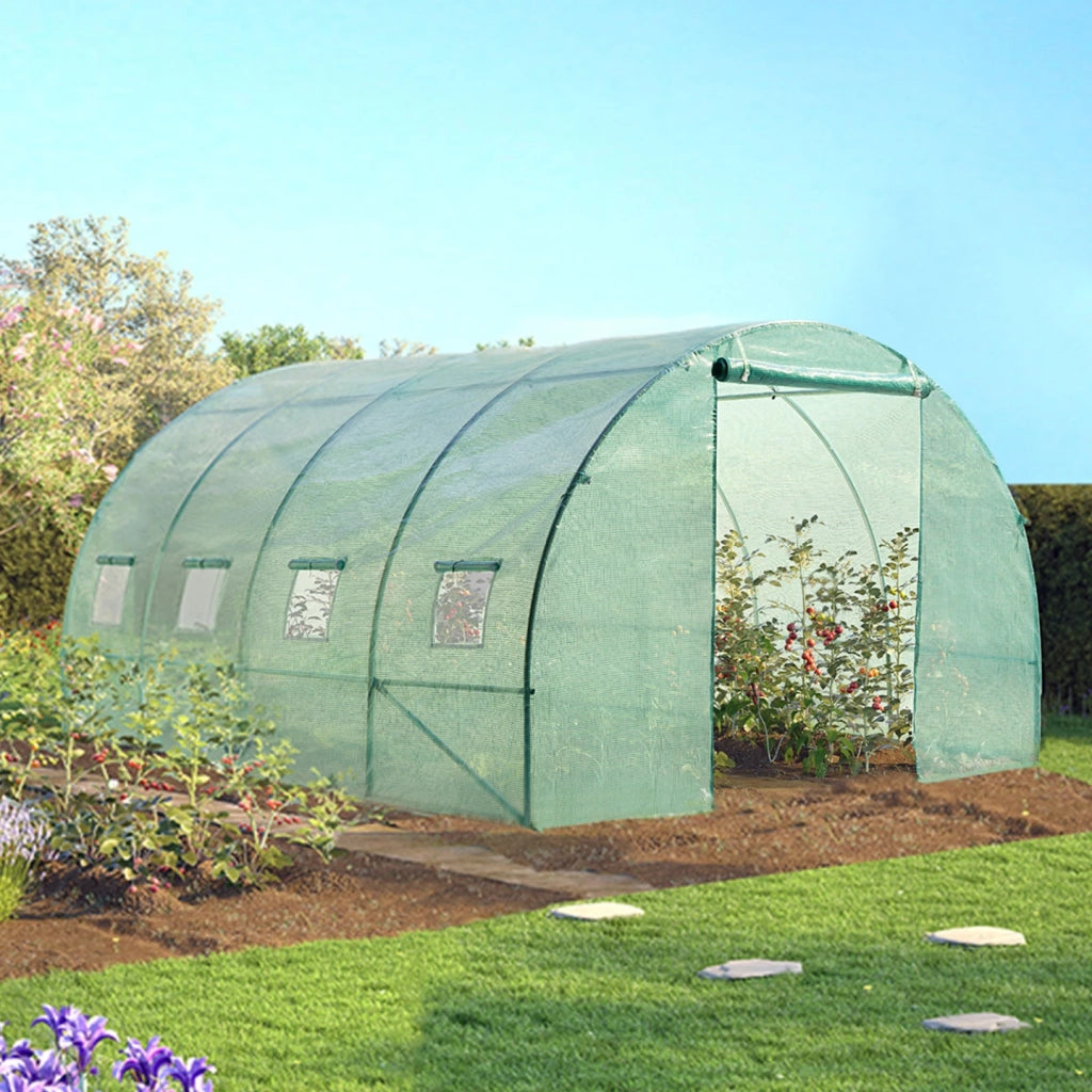 IDMarket - Serra tunnel di giardinario 12 m² verdi ZEBRA 4x3M