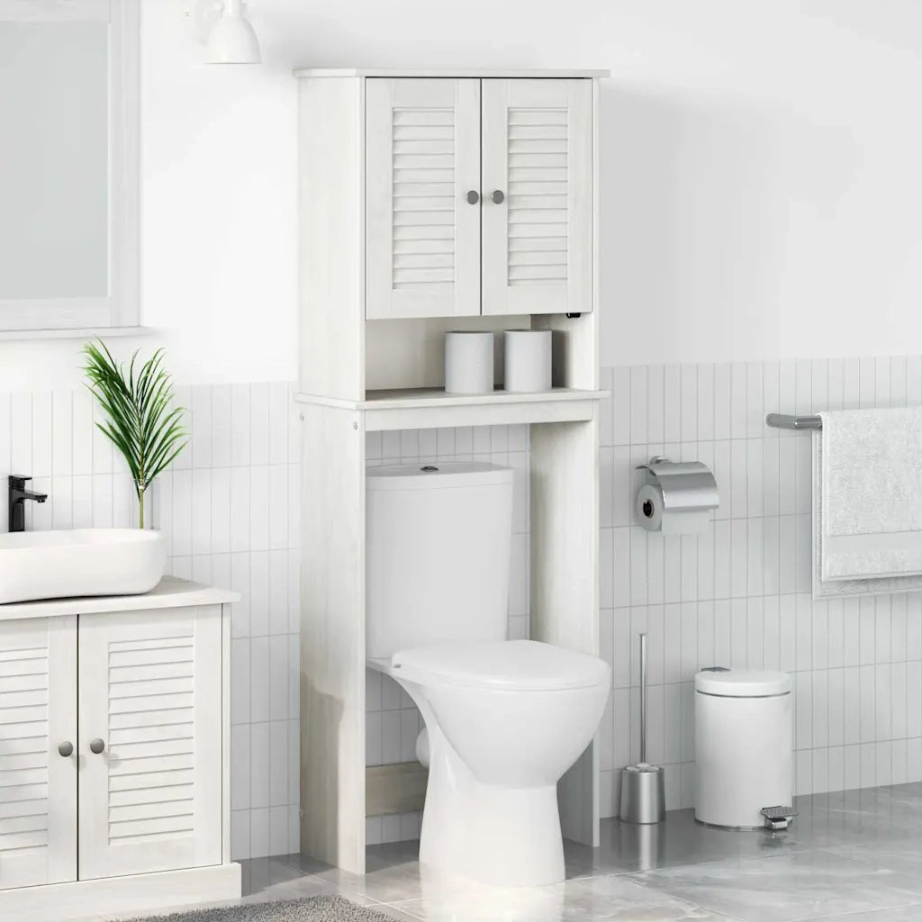 vidaXL Mobile Bagno con lo scaffale VIGO Bianco 60 x 27 x 161 cm