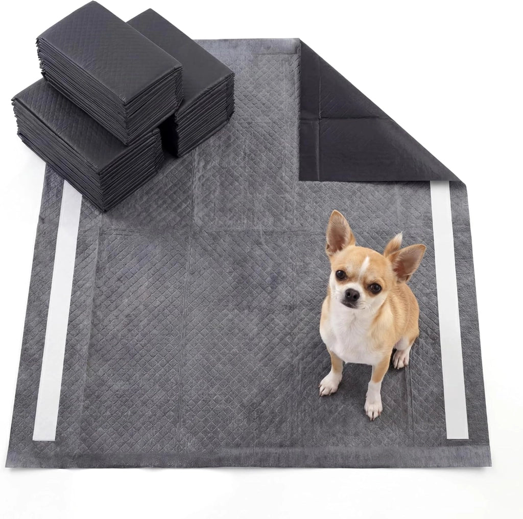 Tappetini Igienici per Cani al Carbone Attivo, 6 Strati Impermeabili per Addestramento Pipì Cani e Conigli, Rapido Asciugatura, Usa e Getta per Interni ed Esterni, 60x60cm