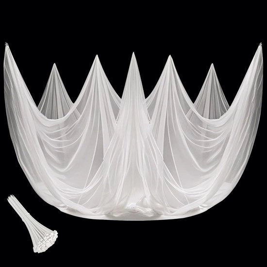 Tenda Insetti per Balcone - Rete Insetticida per Esterno - 3 x 6 m - Bianco
