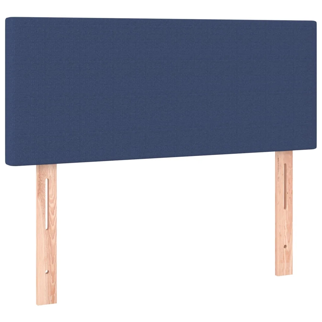 Letto a Molle con Materasso e LED-Struttura Letto con Materasso Blu 90x190 cm in Tessuto 304546