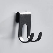 Garagehaak per parete, 4 forti hanger, adatto per muri, scale, attrezzi, ecc., può essere fissato alla parete, progetto a doppia hanger, può essere utilizzato come rastrello per attrezzi per in giardino, rastrello per biciclette, deposito attrezzi, ecc.