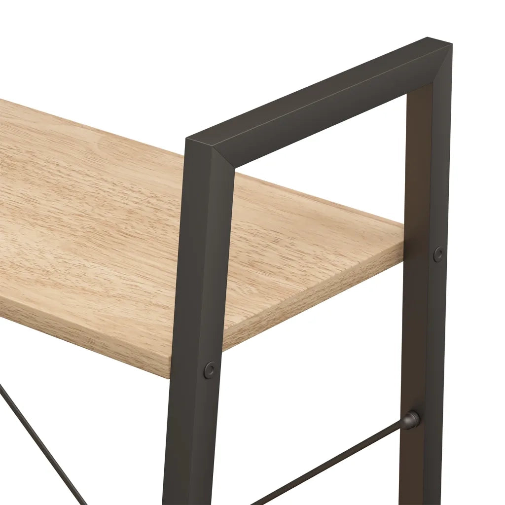 Scaffale Autoportante 3 Ripiani Marrone Chiaro Nero 56x35x108cm CFW2650450