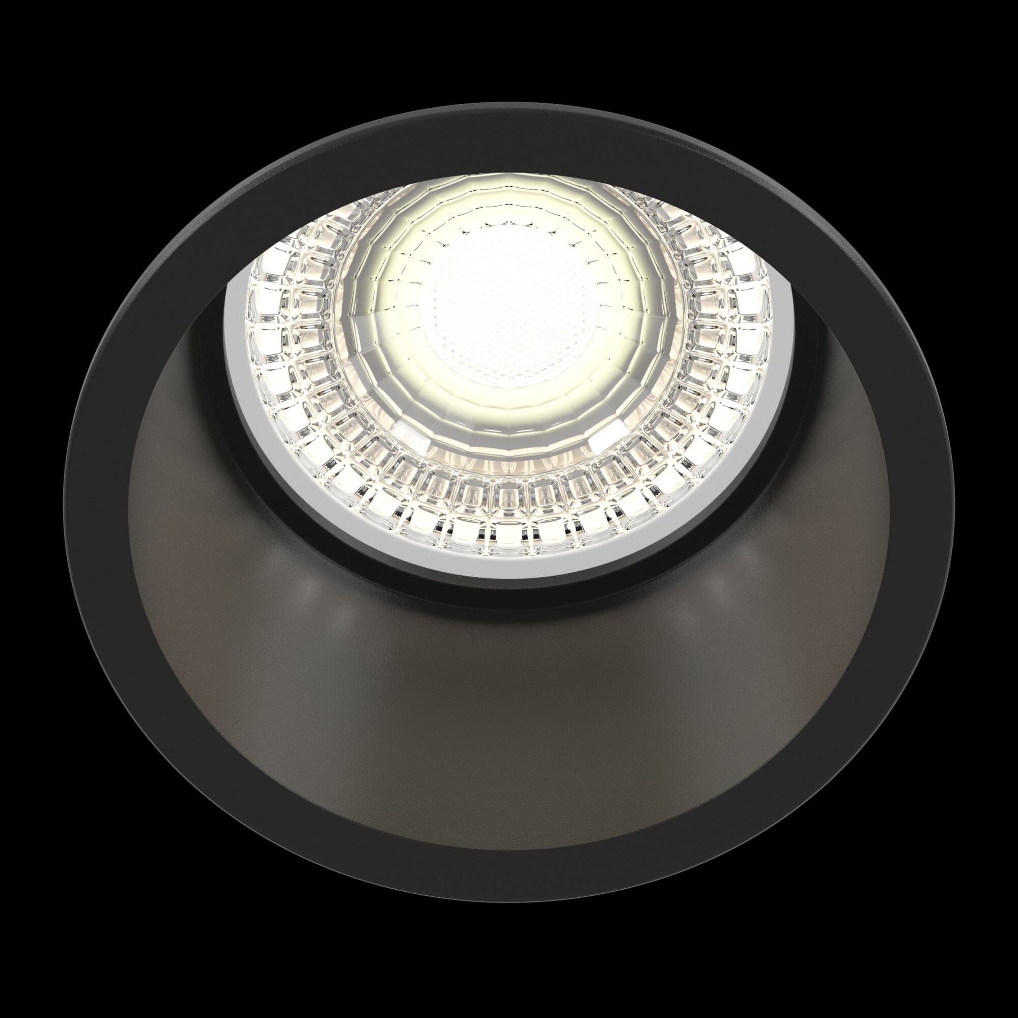 Faretto da incasso Downlight in Alluminio Reif Nero