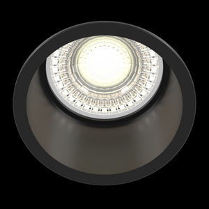 Faretto da incasso Downlight in Alluminio Reif Nero