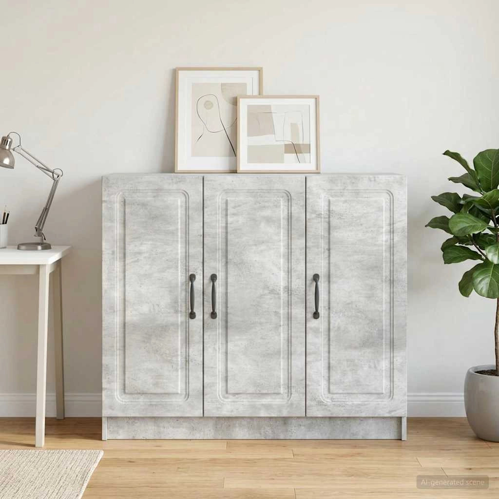 Credenza Grigio Cemento 89 x 34,5 x 77 cm Legno ingegnerizzato 895798