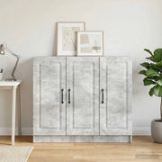 Credenza Grigio Cemento 89 x 34,5 x 77 cm Legno ingegnerizzato 895798